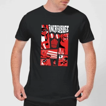 The Incredibles 2 Poster Mens T-Shirt - Black - 3XL - Black