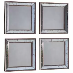 Crossland Grove Cambra Set Of 4 Square Mirrors - 391 X 35 X 391mm