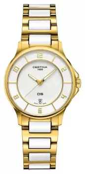 Certina C0392513301700 Womens DS-6 Quartz White Dial Watch