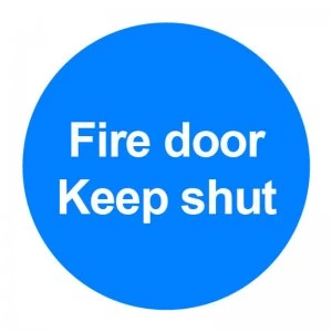 Extra Value 100x100mm PVC Safety Sign - Fire Door