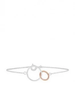 Accessorize Mixed Plate Circles Bracelet - Silver
