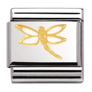 Nomination CLASSIC Gold Nature Dragonfly Charm 030278/07