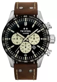 TW Steel VS120 Mens Volante Black Chronograph Dial Watch
