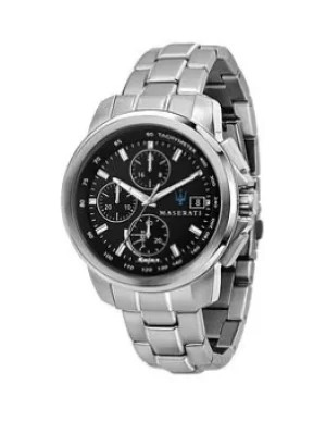 Maserati Successo Solar Chronograph Mens Watch Stainless Steel