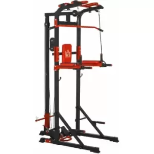 HOMCOM Pull Up Bar Station Power Tower for Home Gym Traning Workout Equipment