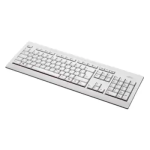 Fujitsu KB521 DE keyboard USB QWERTZ German Grey