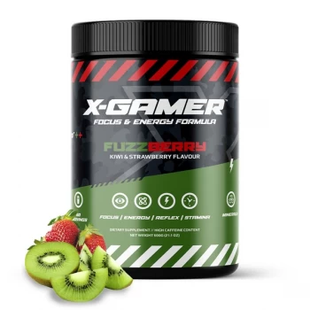 X-Gamer X-Tubz Fuzzberry (Kiwi & Strawberry Flavoured) Energy Formula - 600g