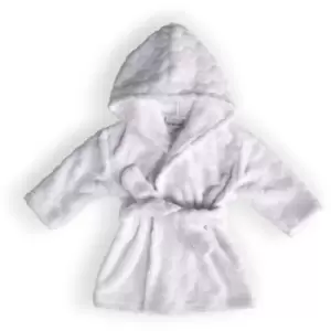 Komfies Marshmallow Baby Dressing Gown - 12-18 Months - White - White - Clair De Lune