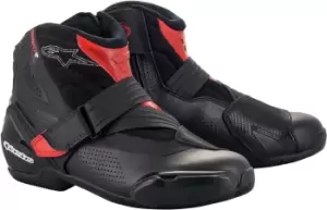 Alpinestars SM-1 R V2 Vented Motorcycle Shoes, black-red, Size 41, black-red, Size 41