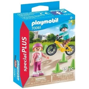 Playmobil 70061 Special Plus Children with Bike and Skates