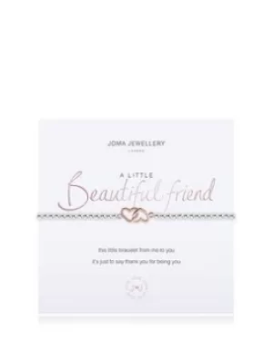 Joma Jewellery 'A little' Beautiful Friend Bracelet, Silver, Women