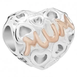 Chamilia Captured Mum Charm with Rose Gold Electroplating
