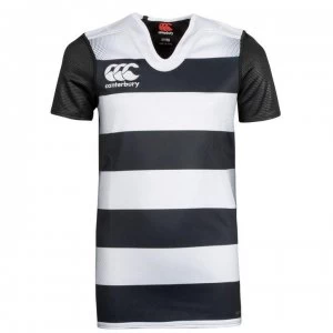 Canterbury CCC Challenge Hooped Rugby Shirt Junior - Black/White
