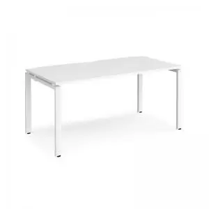 Adapt starter unit single 1600mm x 800mm - white frame and white top