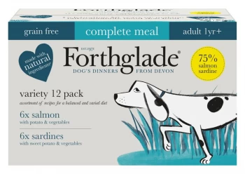Forthglade Complete Meal Grain-Free Adult Dog - Fish Case - 12 x 395g
