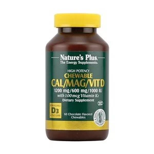 Natures Plus CalMagVit D3 with Vitamin K2 Chewables 60 capsules Vanila Flavour