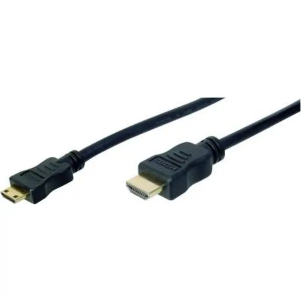 Digitus HDMI Cable HDMI-A plug, HDMI-Mini-C plug 2m Black AK-330106-020-S gold plated connectors HDMI cable AK-330106-020-S