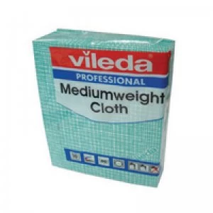 Vileda Green Medium Weight Cloth (Pack of 10)