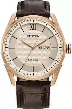 Gents Citizen Eco-Drive Strap Wr100 Watch AW0082-01A