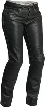 Halvarssons Seth Ladies Motorcycle Leather Pants, black, Size 36 for Women, black, Size 36 for Women