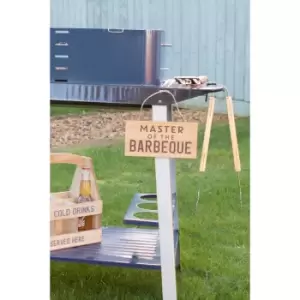 Master of the BBQ Wooden Hanging Sign