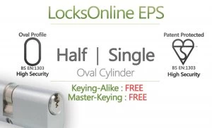 Locksonline EPS Single Oval Cylinders