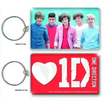 One Direction - Band Shot & Logo Keychain