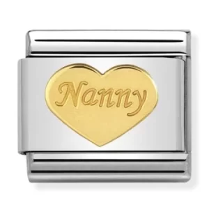 Nomination CLASSIC Gold Symbols Nanny Heart Charm 030162/35