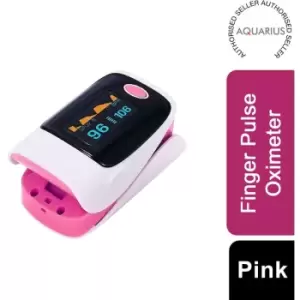 Aquarius Finger Pulse Oximeter & Pulse Heart Rate Monitor, FDA Approved - Pink