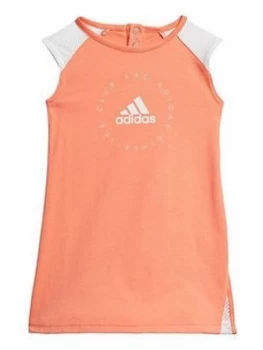 adidas Infant Girls Dress - Orange, Size 3-4 Years, Women