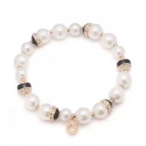 Ladies Anne Klein Gold Plated Sweet Pearls Bracelet