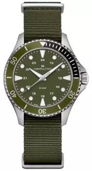 Hamilton H82241961 Khaki Navy Scuba Quartz (37mm) Green Dial Watch