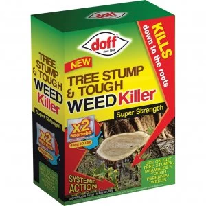 Doff Tree Stump and Tough Weed Killer Sachets Pack of 2