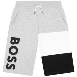 Boss Large Logo Shorts Juniors - Grey