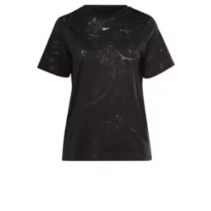 Reebok Burnout T-Shirt (Plus Size) Womens - Black
