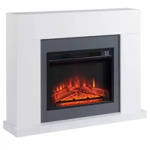 Etna Electric Fireplace Suite with Remote Control Overheat Protection 2000W