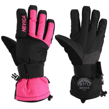 Nevica Brixen Ski Gloves Junior - Black/Pink