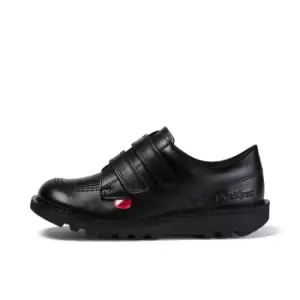 Kickers Junior Kick Lo Twin Velcro Shoes - Black - 2.5