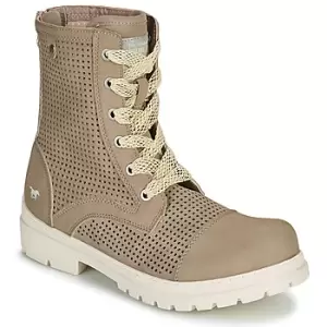 Mustang FRAPINA womens Mid Boots in Beige,4,5,5.5,6.5,7.5