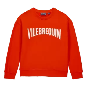 Boys Crewneck Cotton Sweatshirt Vilebrequin Logo - Galvin - Red - Size 12 - Vilebrequin