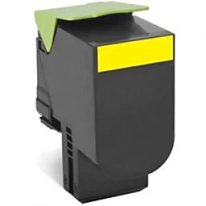 Lexmark 80C2XYE Yellow Laser Toner Ink Cartridge