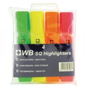 Nice Price Assorted Hi-Glo Highlighters Pack of 4 7910WT4