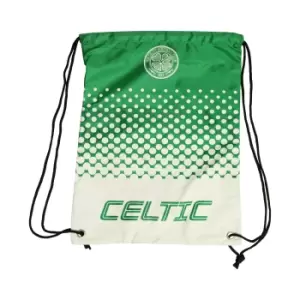 Celtic FC Official Fade Crest Design Gym Bag (One Size) (Green/White)