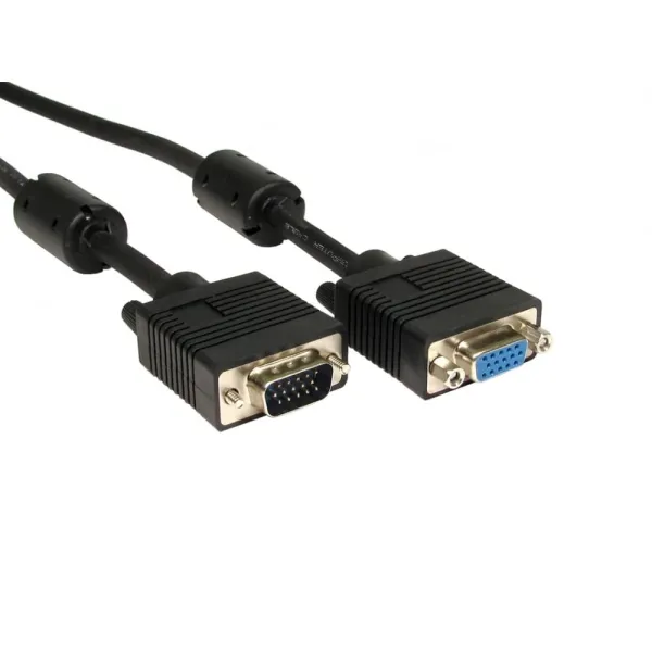Cables Direct 10m DDC SVGA Extension Cable in Black