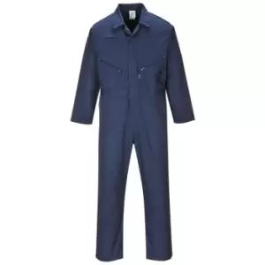 C813NARXS - sz xs Liverpool Zip Coverall - Navy - Navy - Portwest