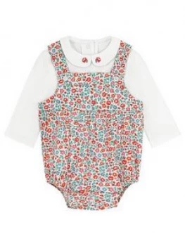 Cath Kidston Baby Girls Romper and T-Shirt Set - Stone, Size 18-24 Months