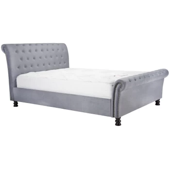 Birlea - 135cm Opulence Fabric Bed Grey Velvet