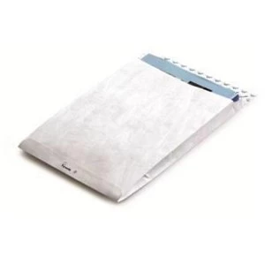 Tyvek B4A Gusseted Envelopes Extra Capacity Strong 330x250x38mm White 1 x Pack of 20 Envelopes