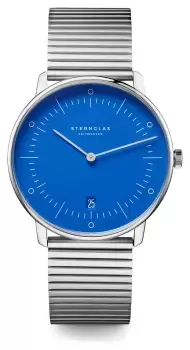 STERNGLAS S01-NAF06-ME06 Naos Edition Bauhaus II Blue Dial Watch