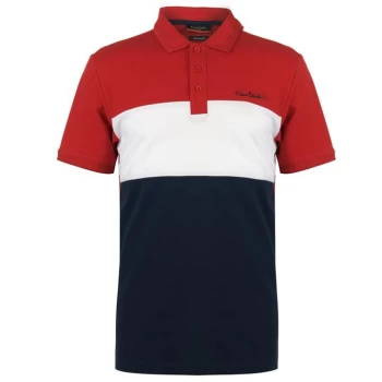 Pierre Cardin Cut And Sew Polo Shirt Mens - Red